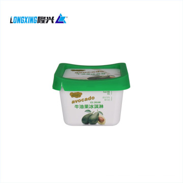 200 ml quadratische IML -Tassen für Eiscreme